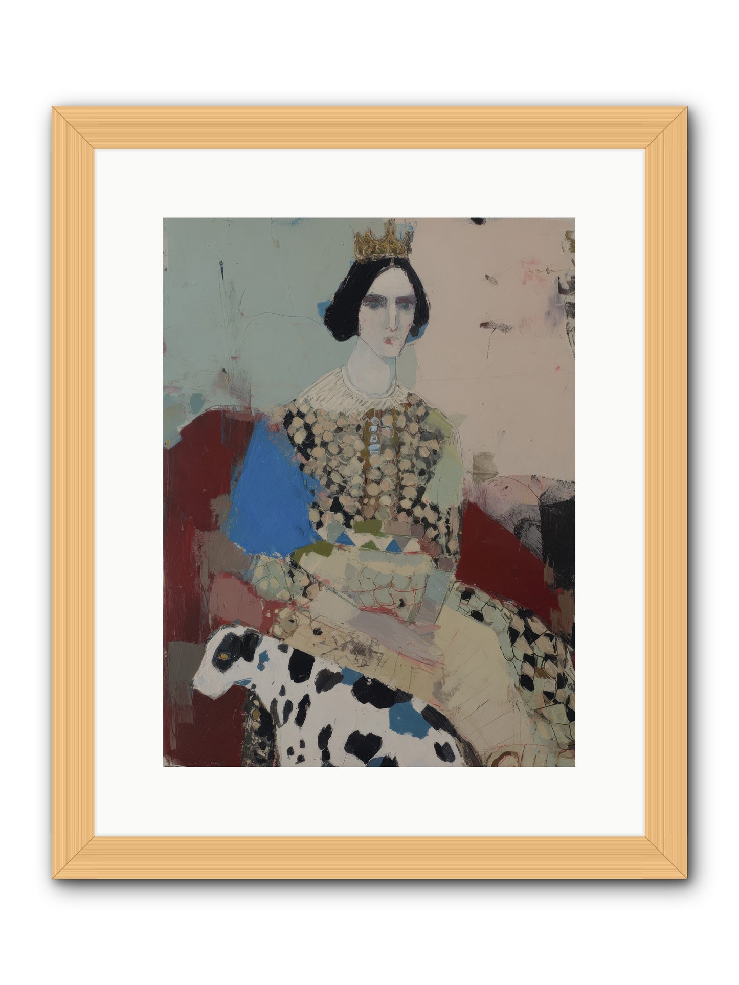 Velvet Thoughts -- Framed Print - Natural 12x16