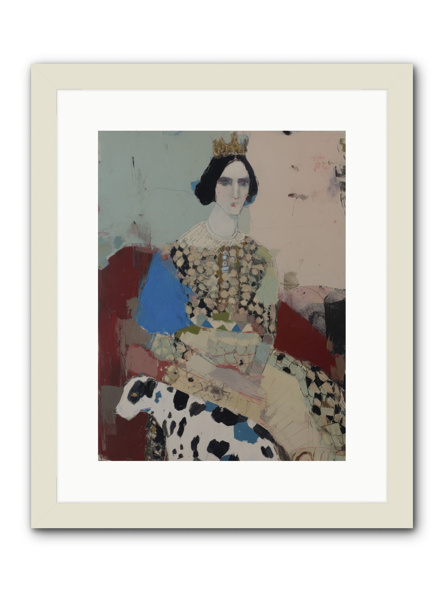 Velvet Thoughts -- Framed Print - White 12x16