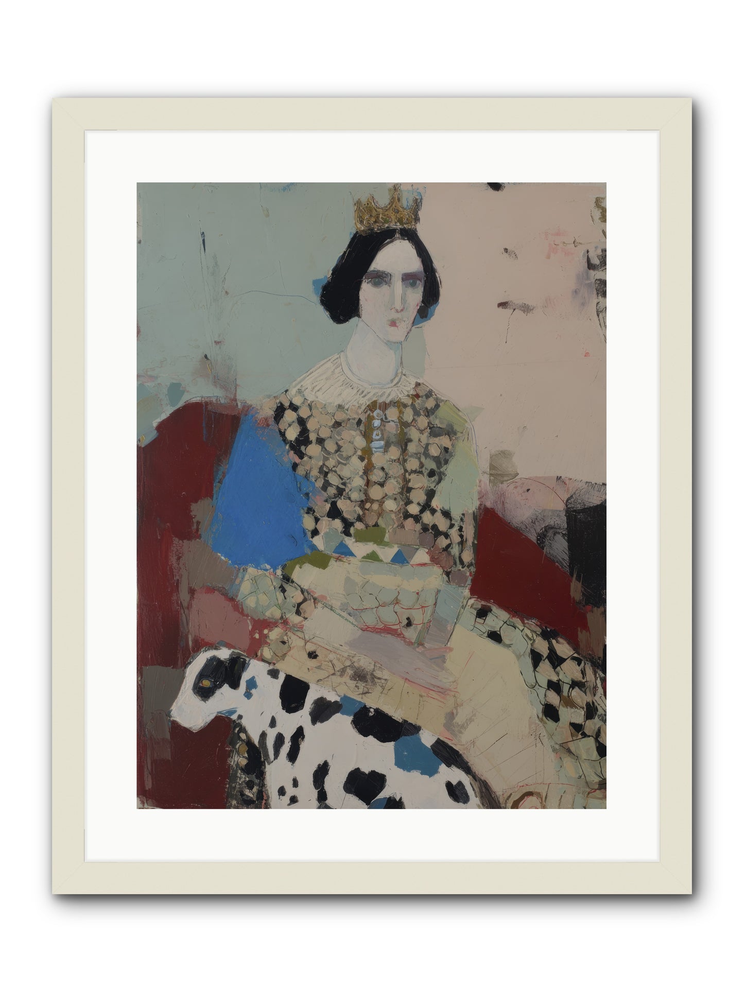 Velvet Thoughts -- Framed Print - White 18x24