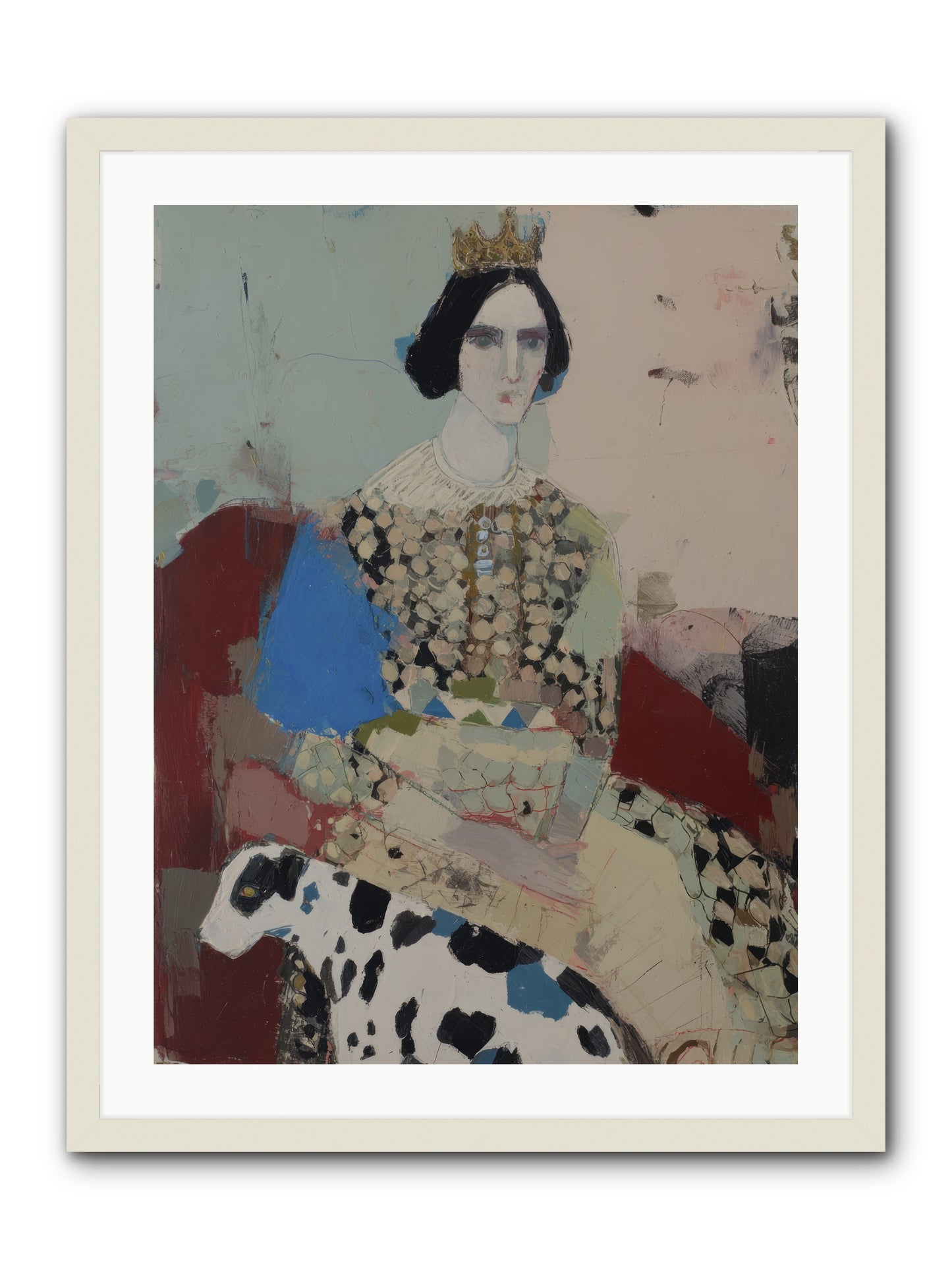 Velvet Thoughts -- Framed Print - White 24x32