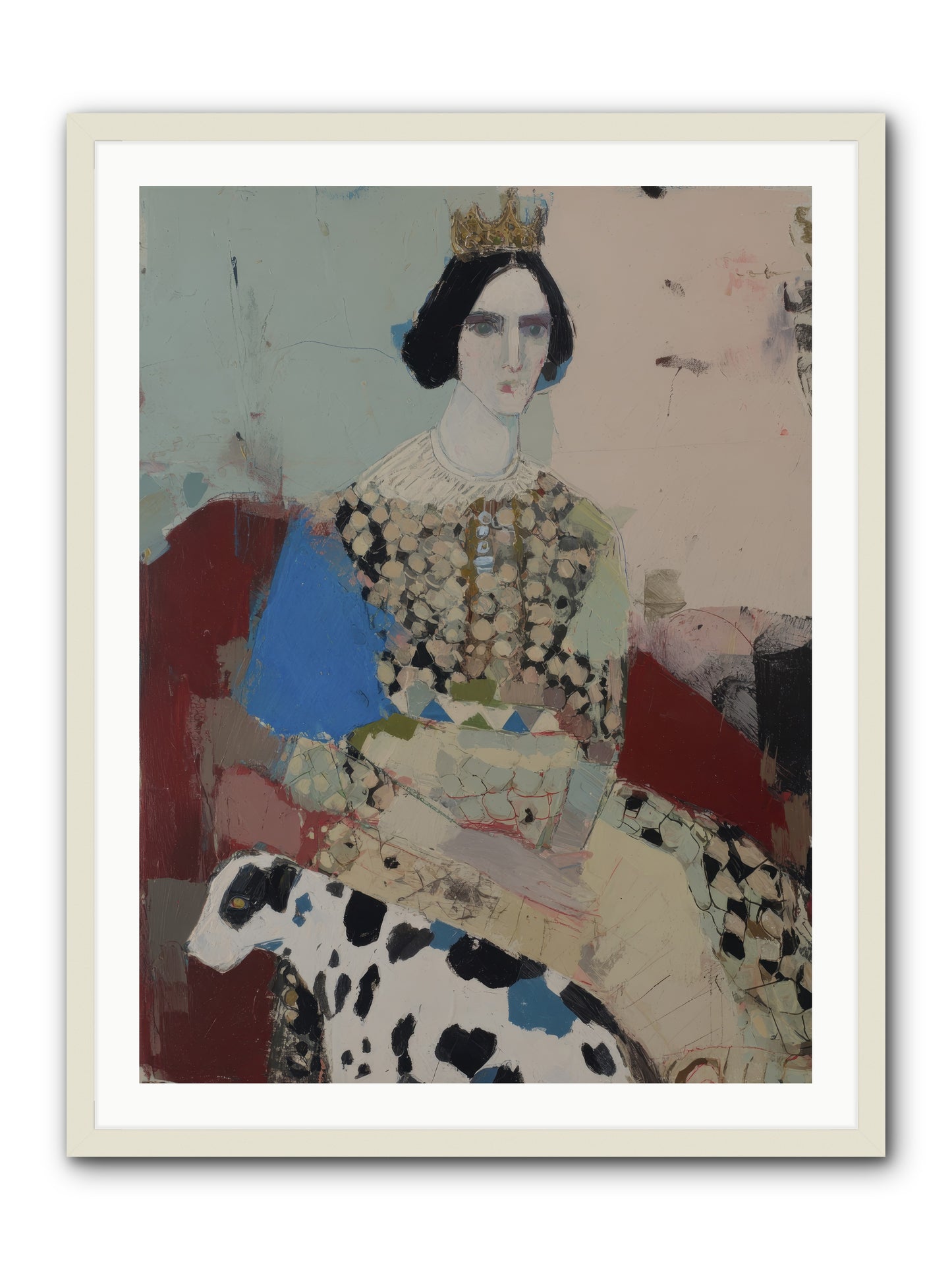 Velvet Thoughts -- Framed Print - White 30x40