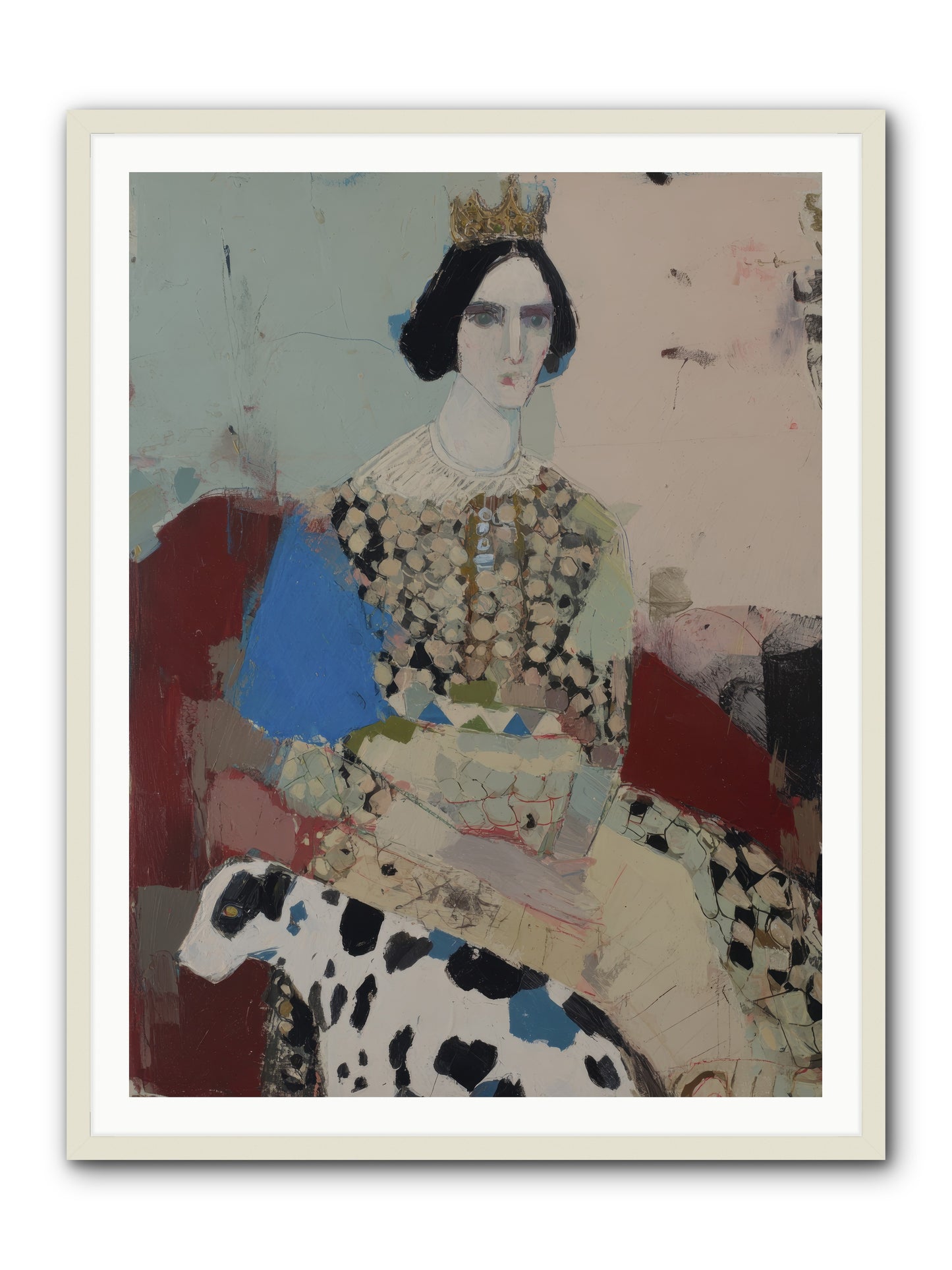 Velvet Thoughts -- Framed Print - White 36x48