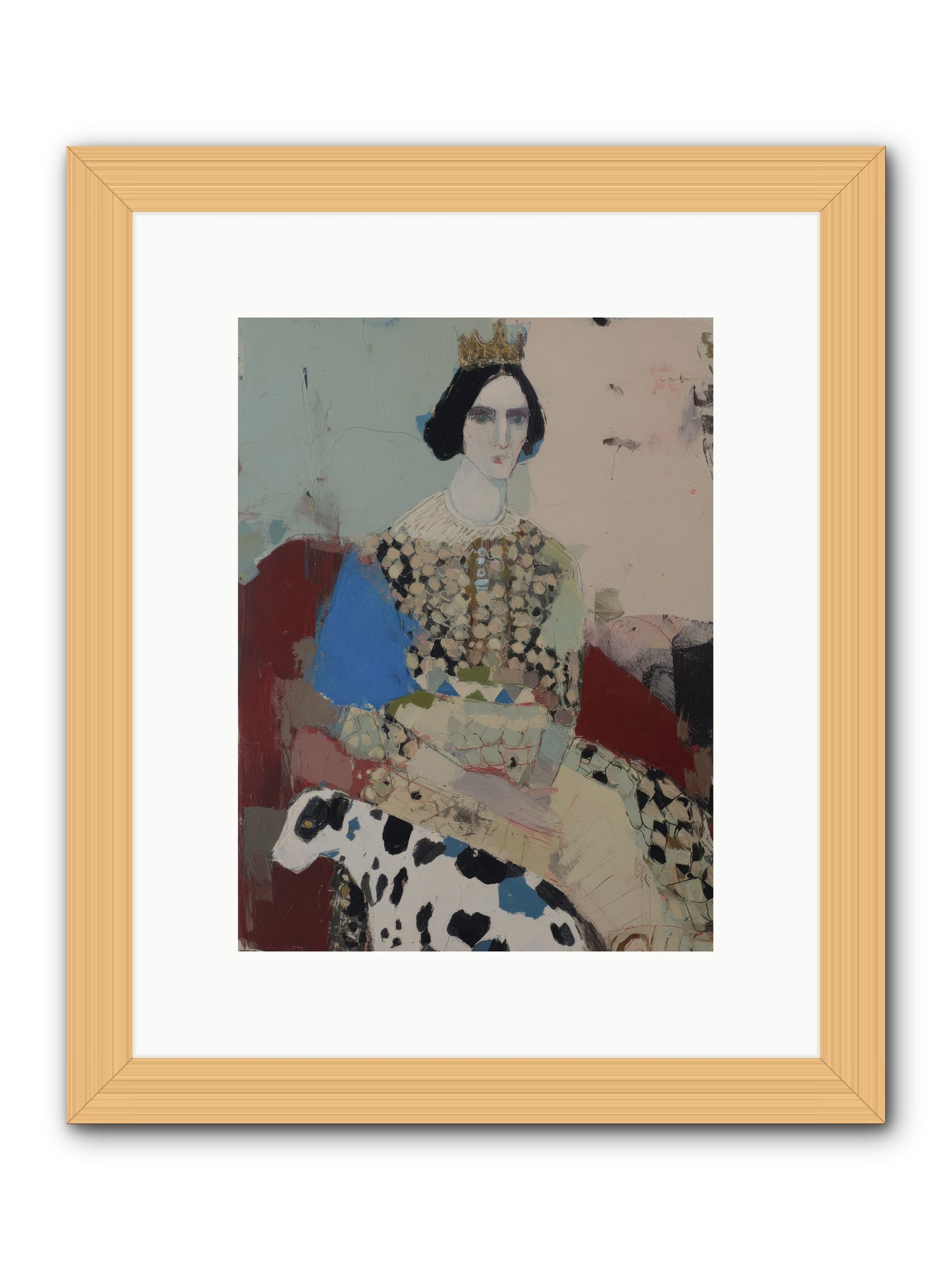 Velvet Thoughts -- Framed Print - Natural 9x12