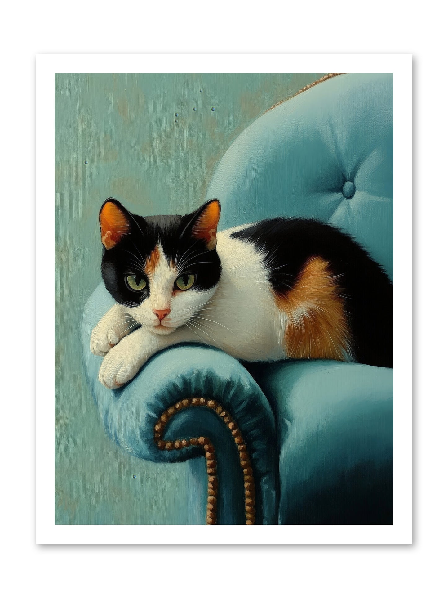 Velvet Throne For Whiskers -- Paper Print 18x24