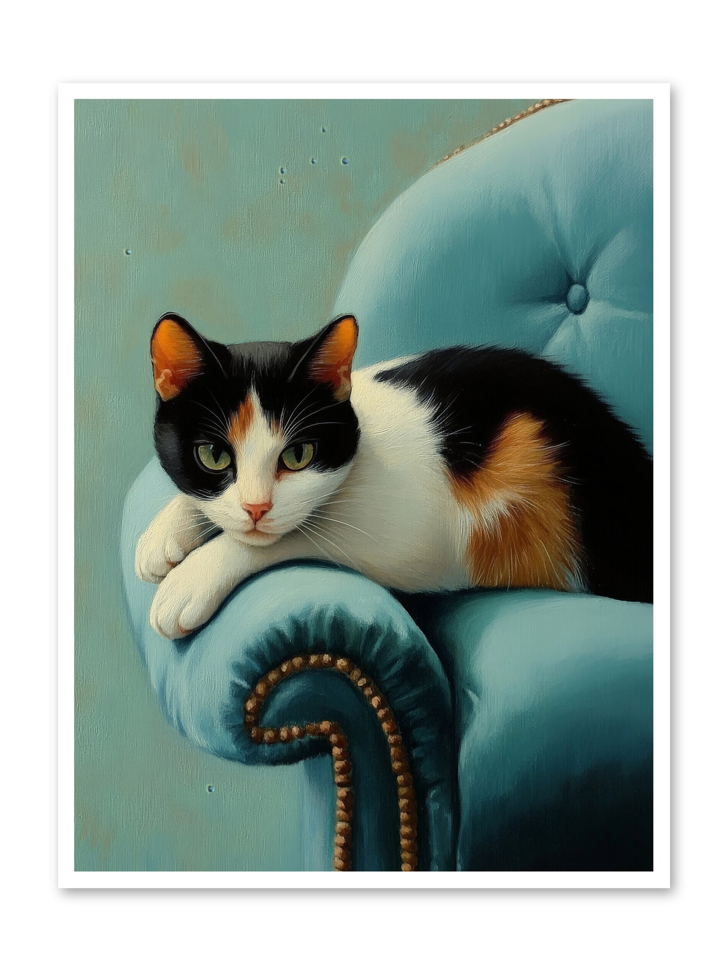 Velvet Throne For Whiskers -- Loose Canvas Print 36x48