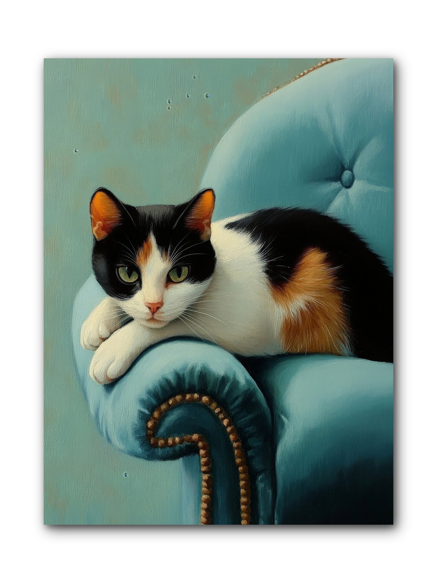 Velvet Throne For Whiskers -- Wrapped Canvas 9x12