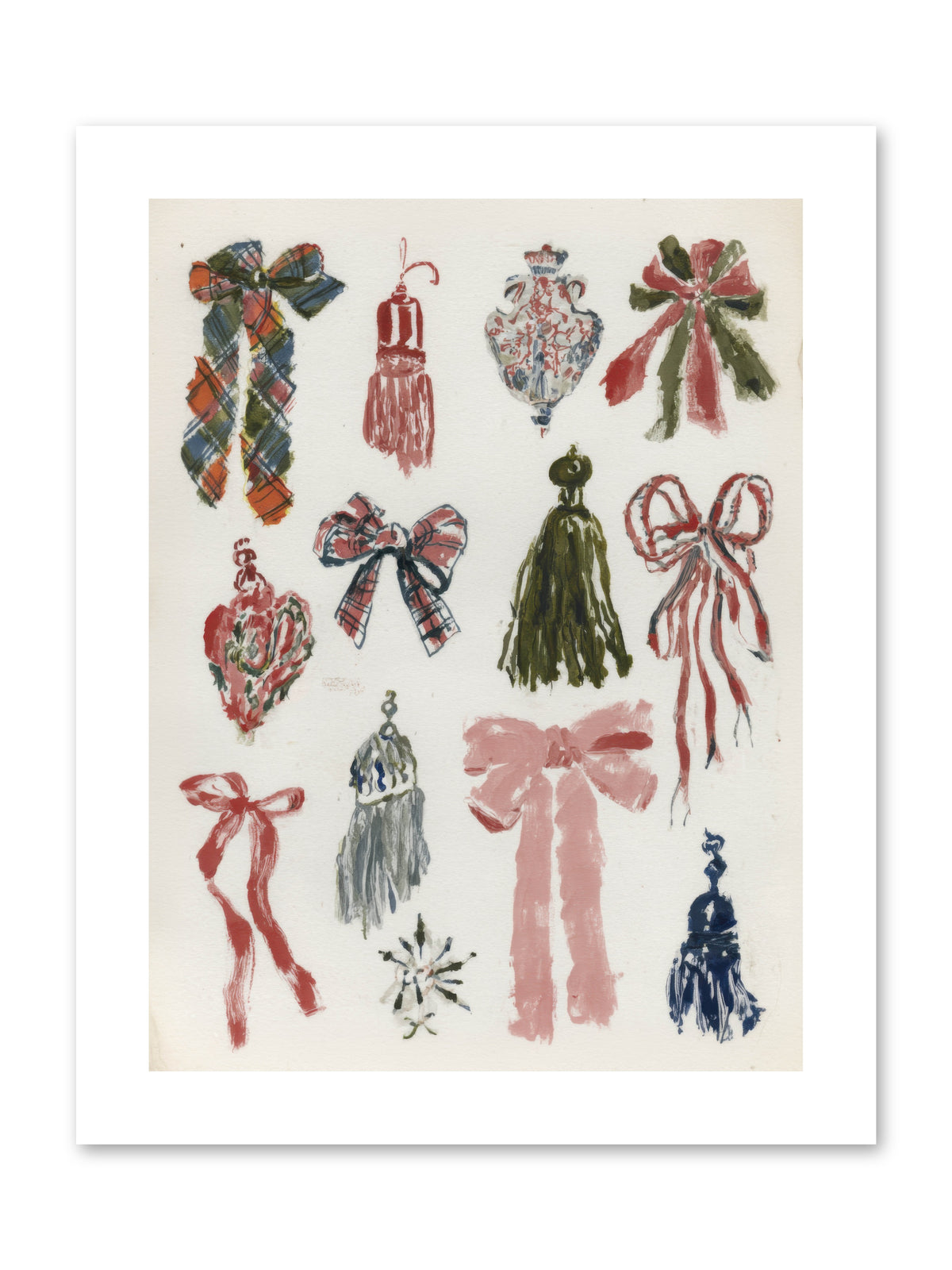 Velvet Tied & Merry Eyed -- Paper Print 9x12