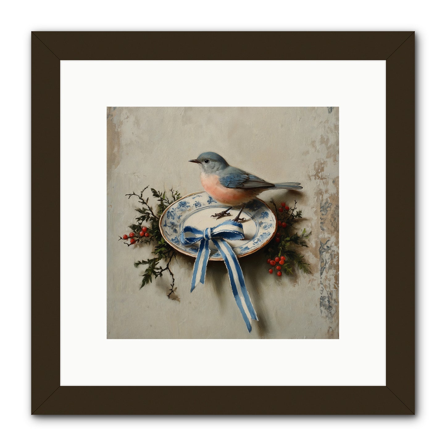 Velvet WIngs -- Framed Print - Black 10x10