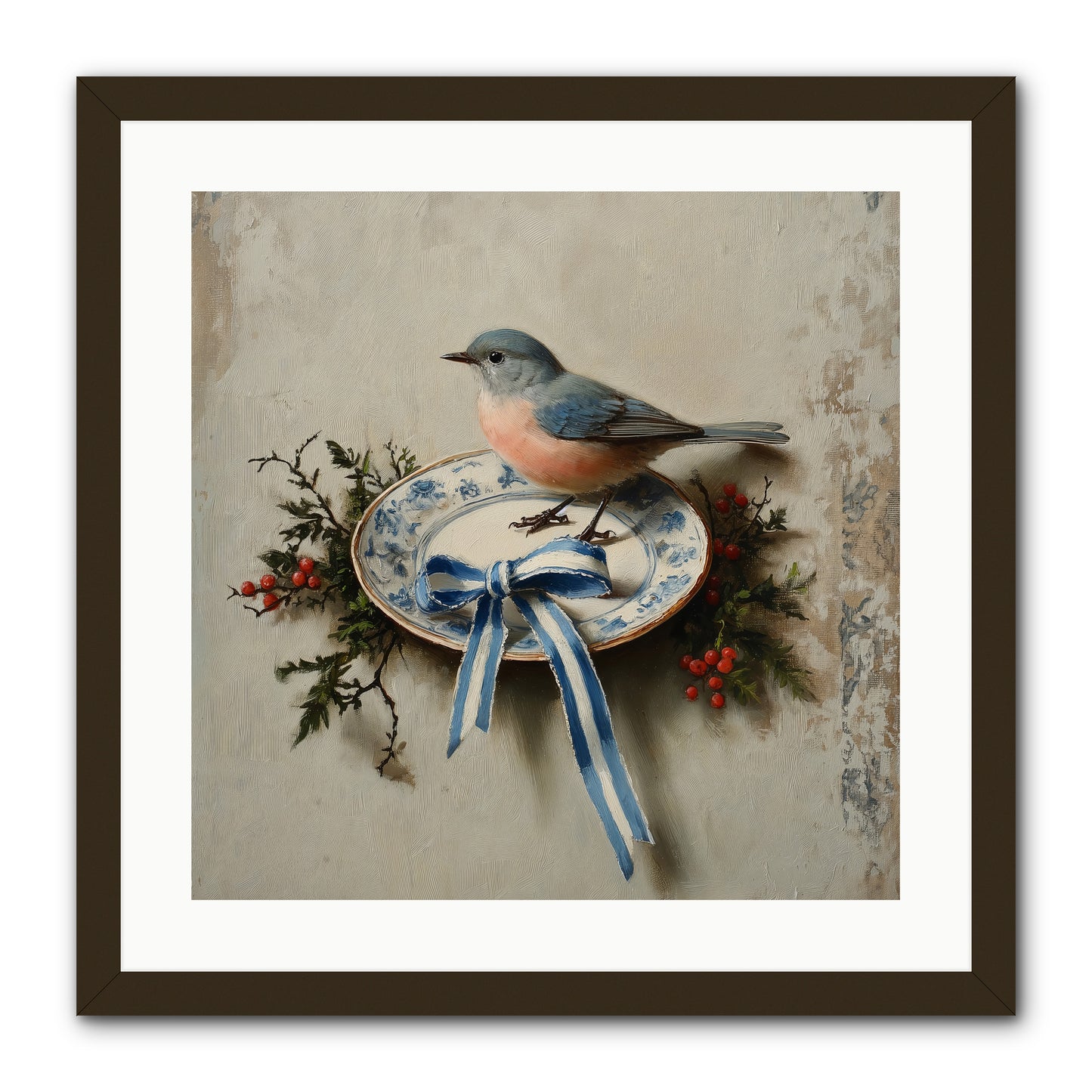 Velvet WIngs -- Framed Print - Black 20x20