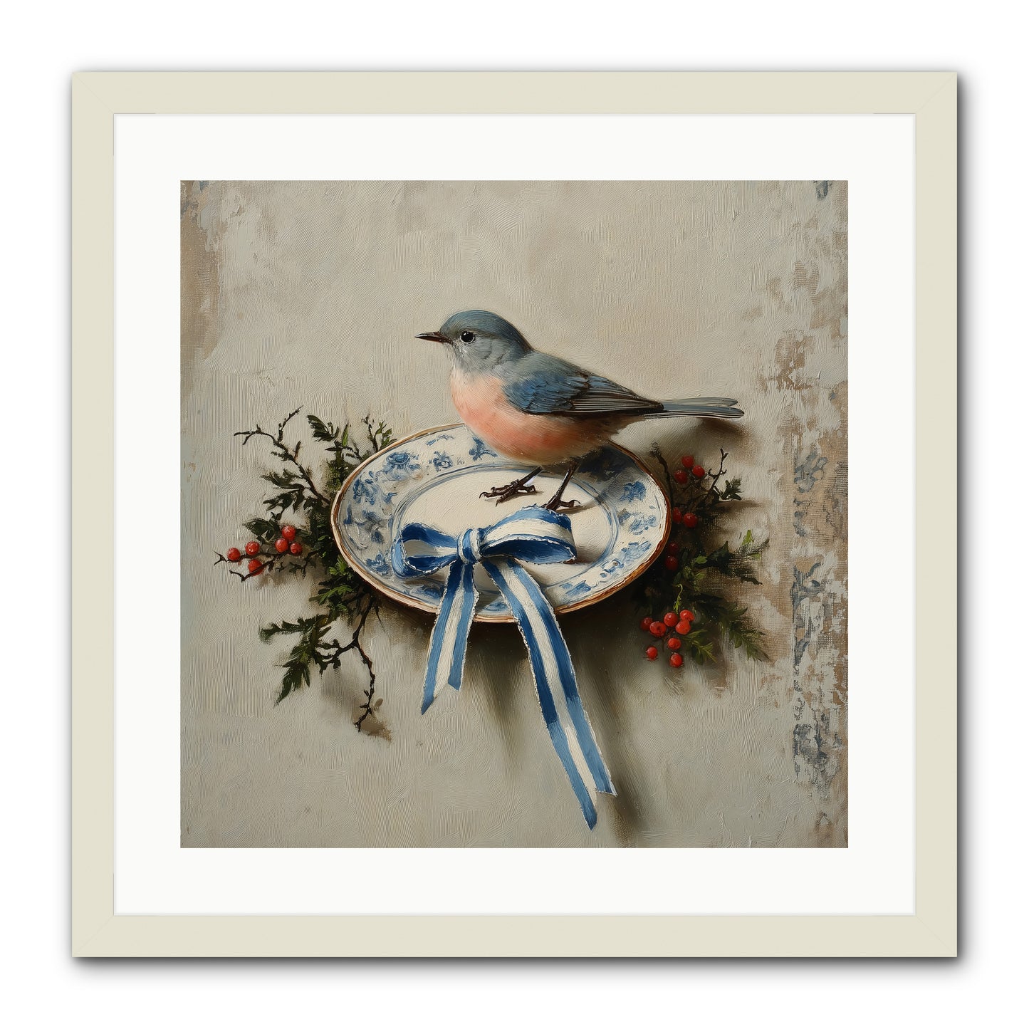 Velvet WIngs -- Framed Print - White 20x20