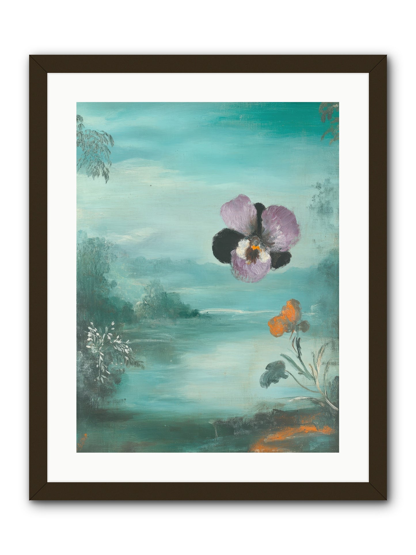 Velvet Whisper-REZ -- Framed Print - Black 18x24