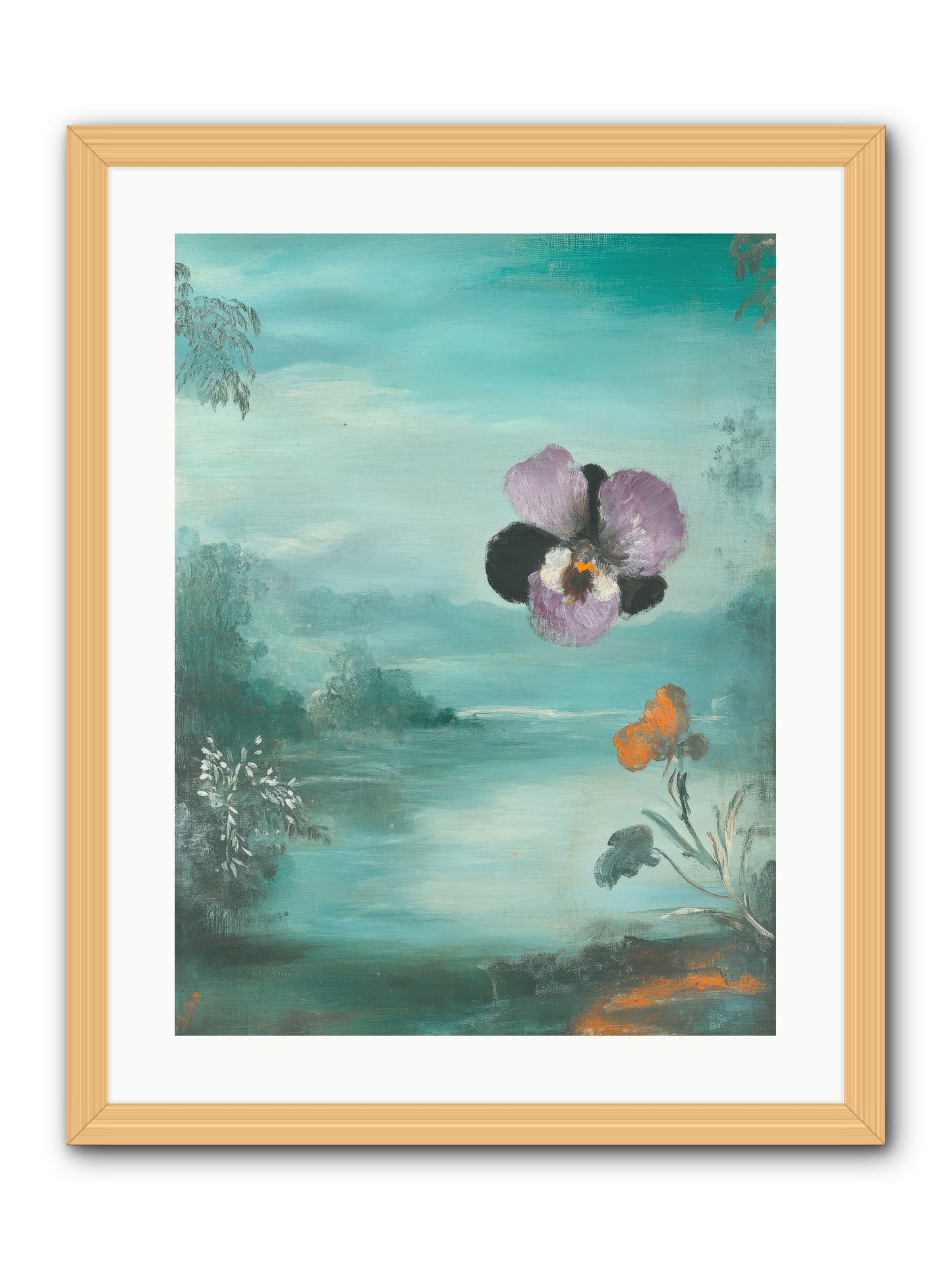 Velvet Whisper-REZ -- Framed Print - Natural 18x24