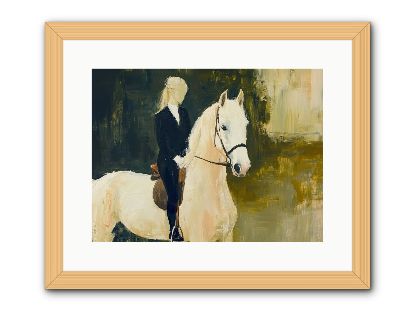 Velvet Willow -- Framed Print - Natural 16x12