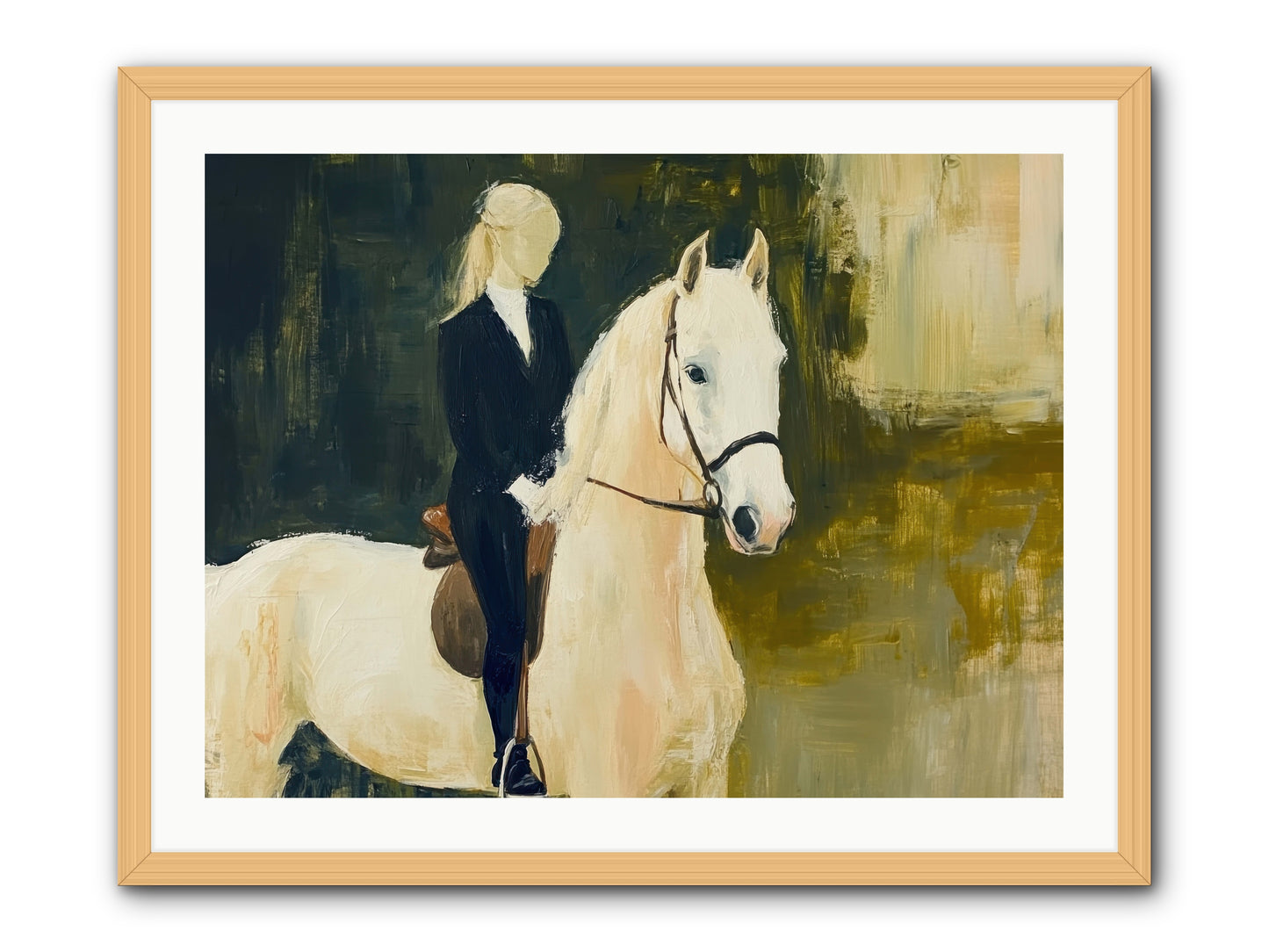 Velvet Willow -- Framed Print - Natural 32x24