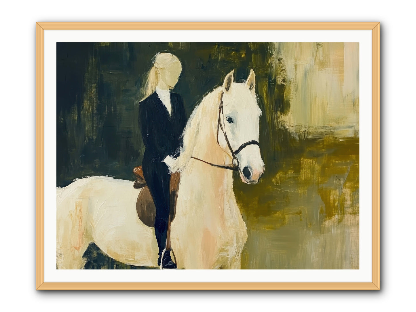 Velvet Willow -- Framed Print - Natural 48x36