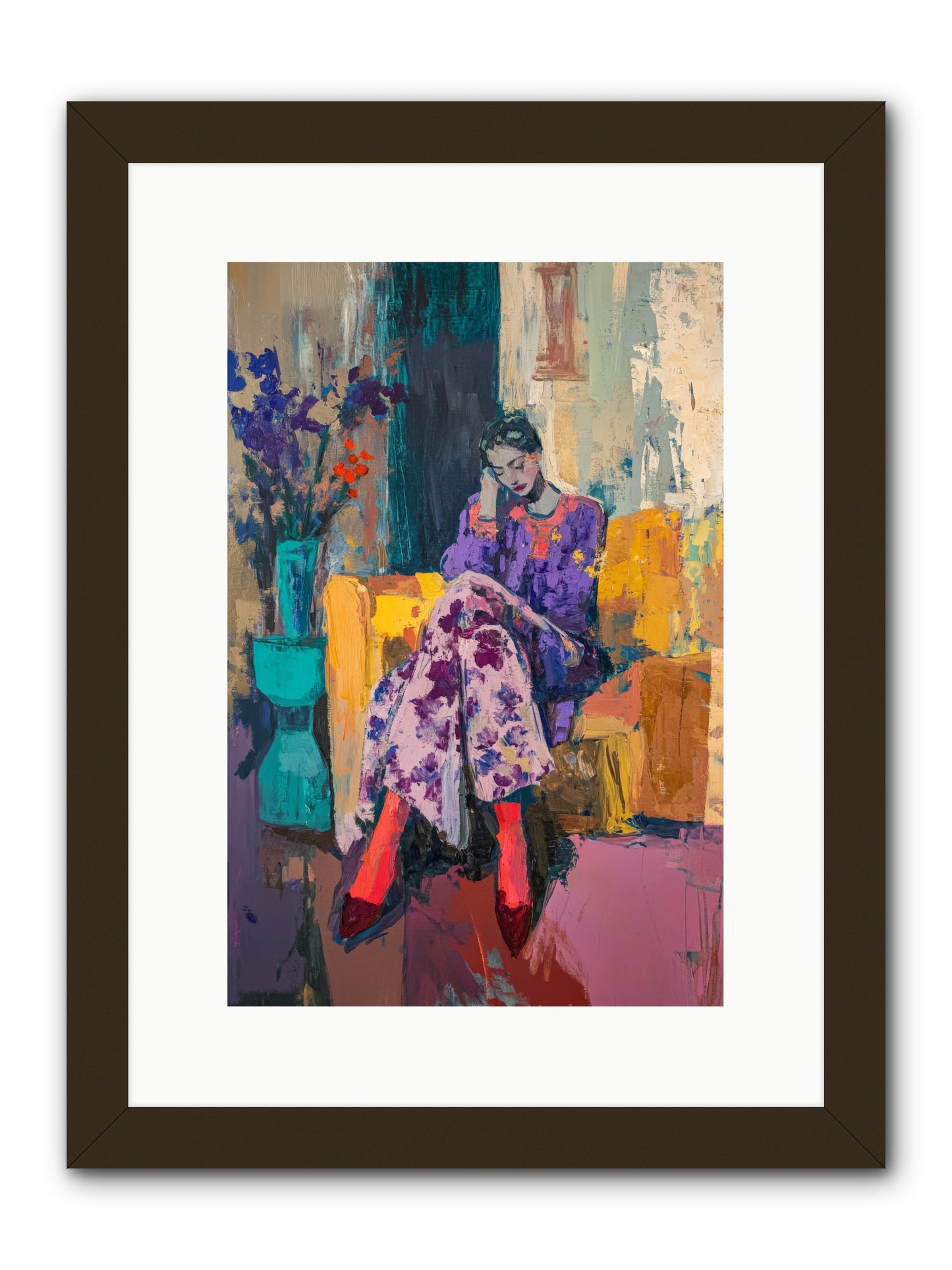 Velvet & Gilt -- Framed Print - Black 10x15