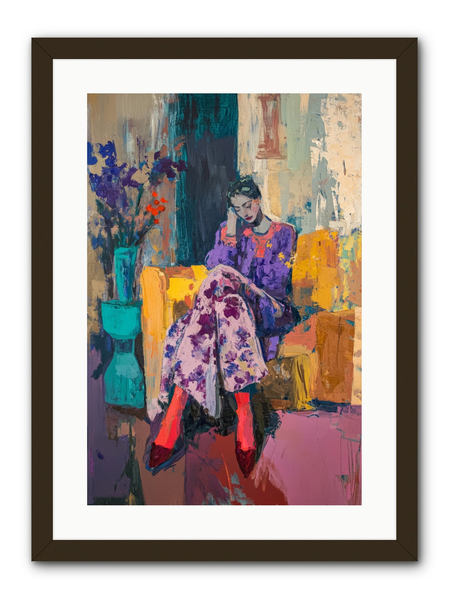 Velvet & Gilt -- Framed Print - Black 16x24