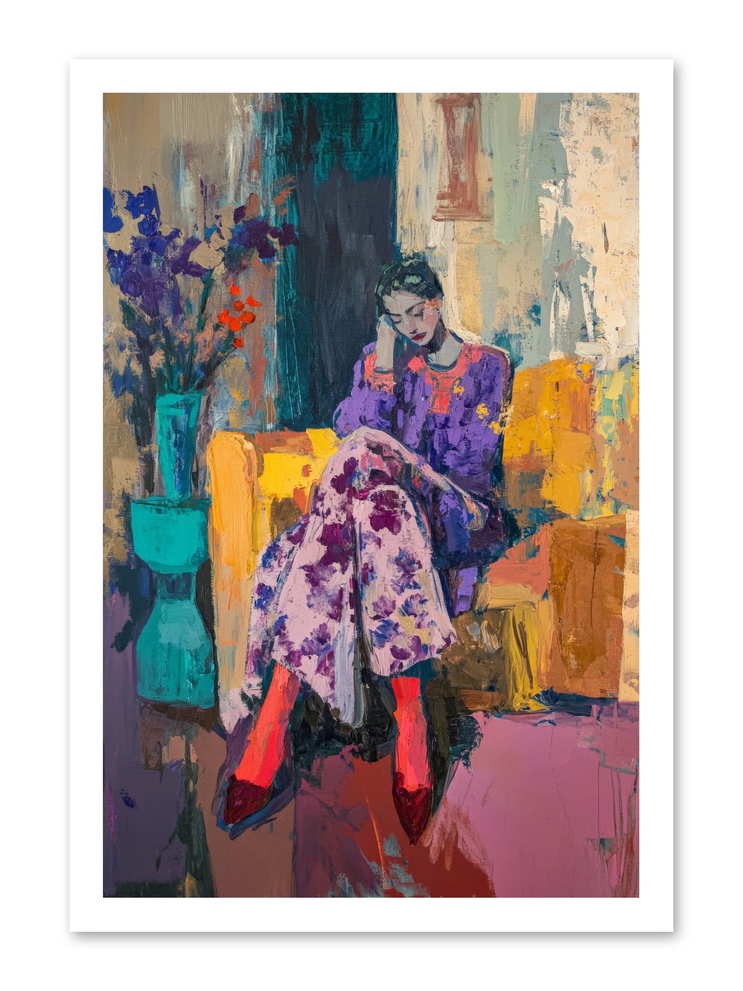 Velvet & Gilt -- Loose Canvas Print 16x24