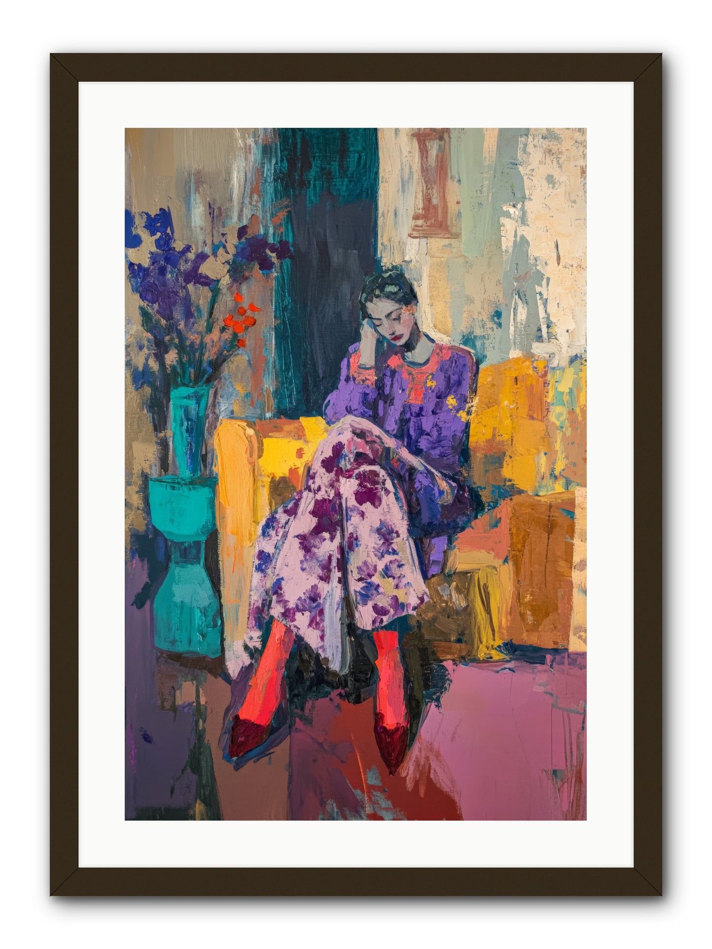 Velvet & Gilt -- Framed Print - Black 20x30