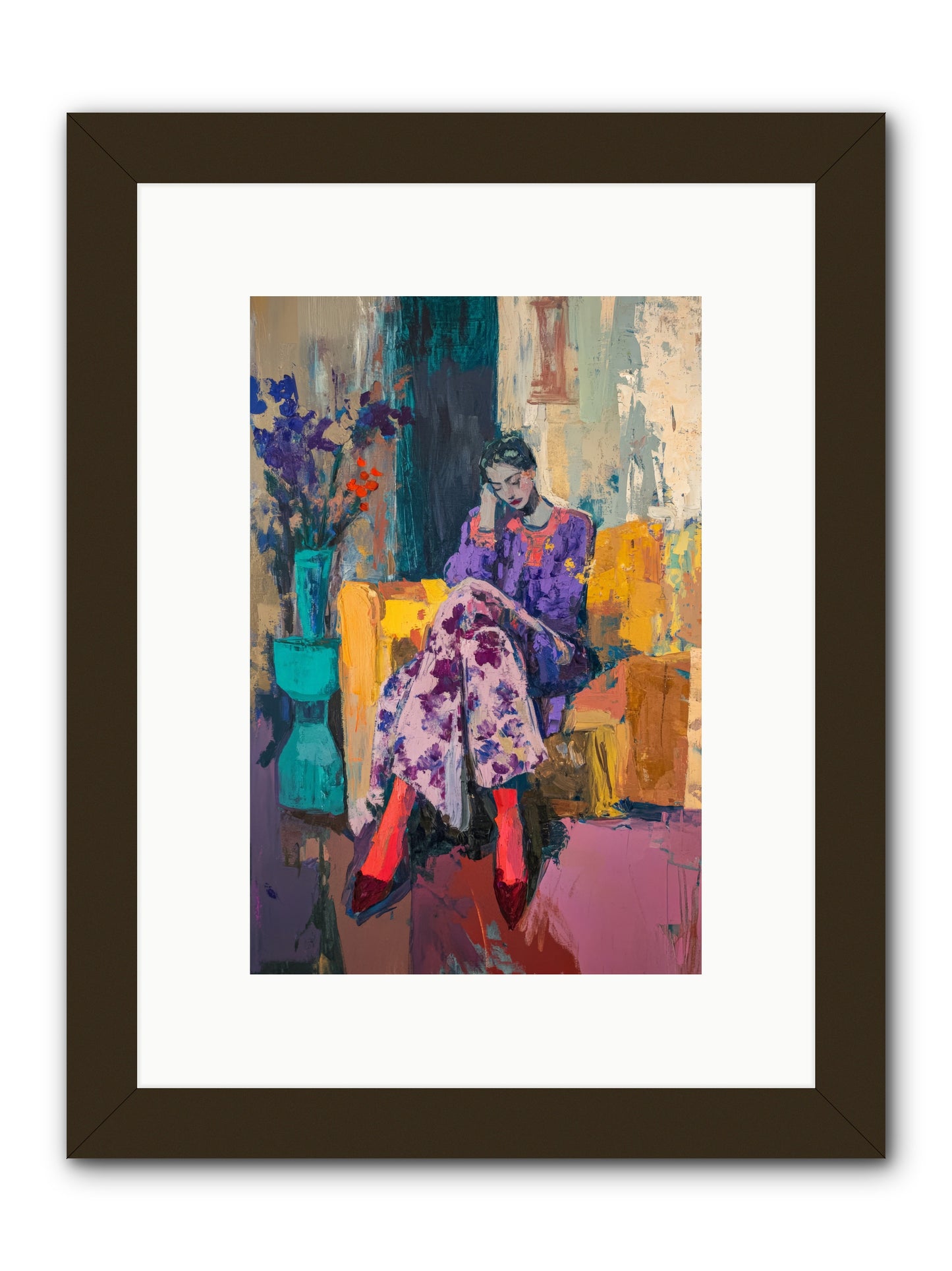 Velvet & Gilt -- Framed Print - Black 8x12