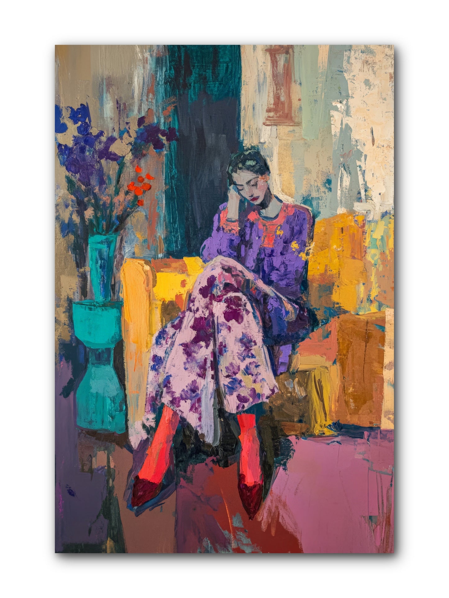 Velvet & Gilt -- Wrapped Canvas 8x12