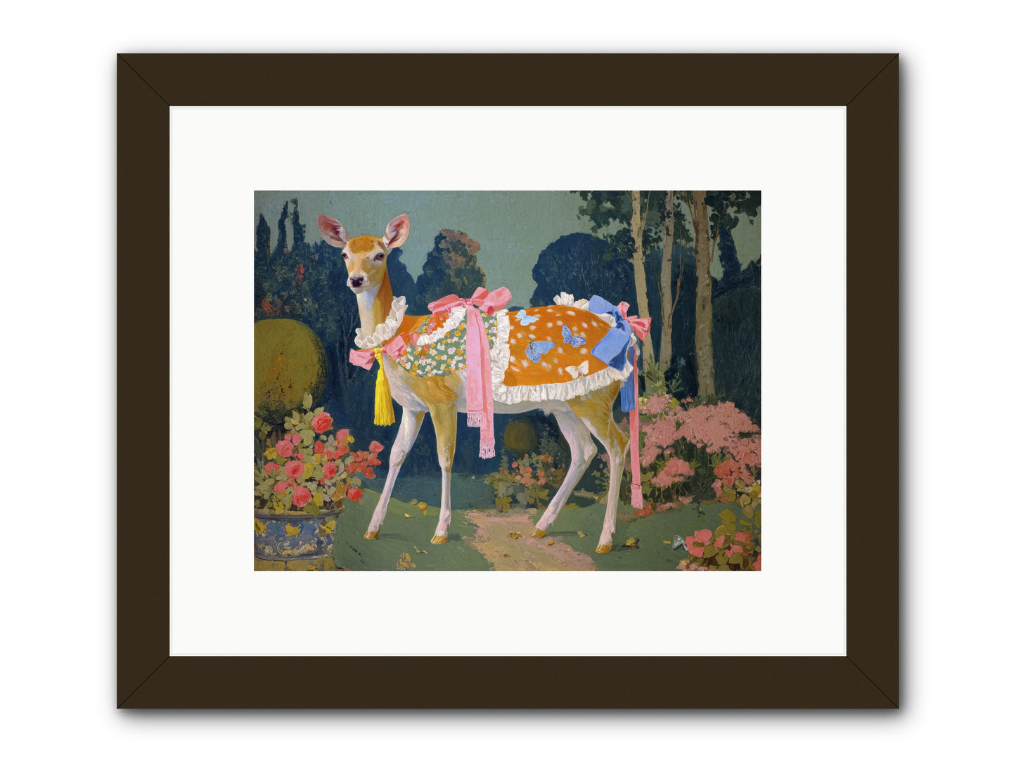 Velvet hum of dawn -- Framed Print - Black 12x9