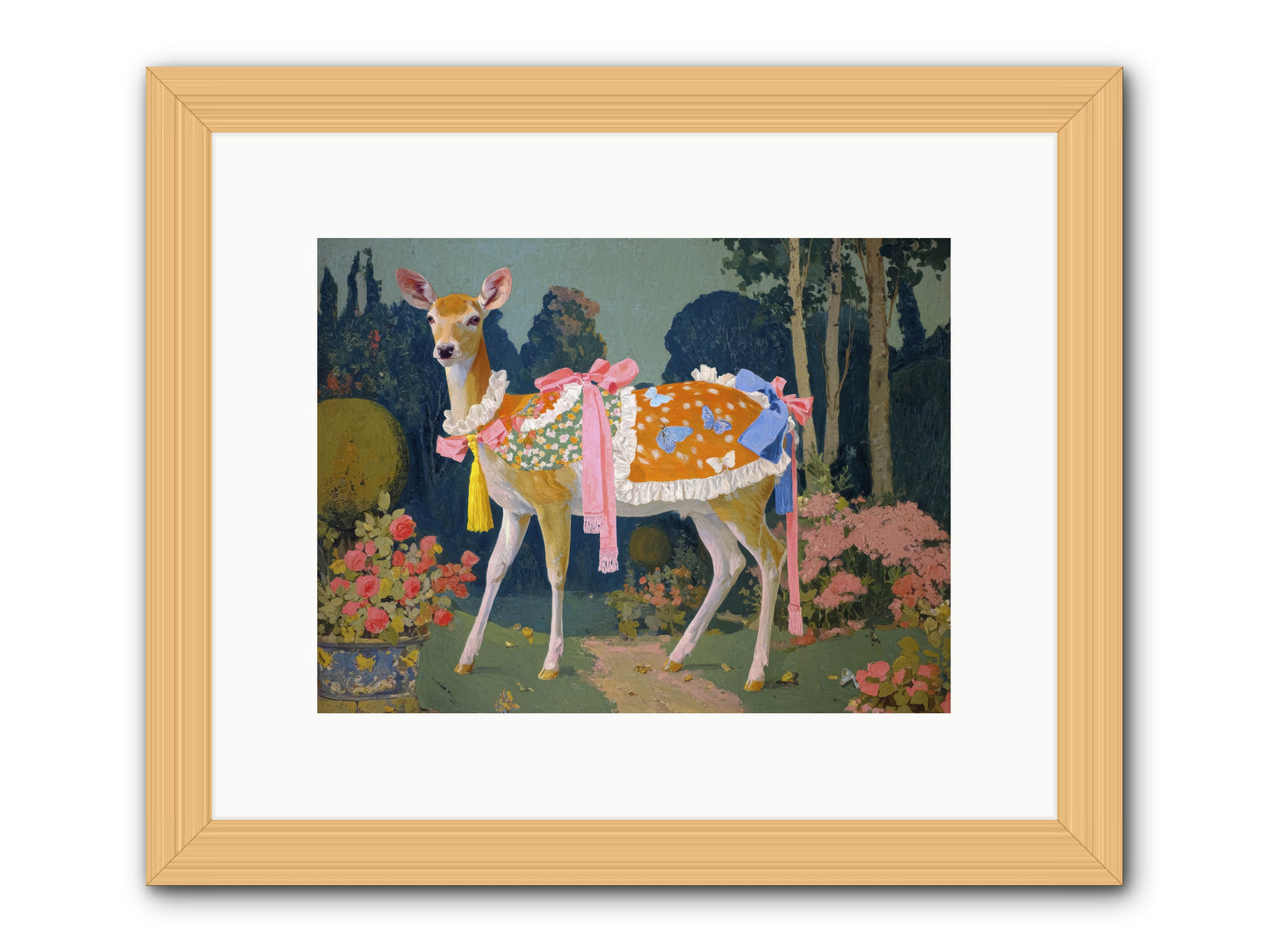 Velvet hum of dawn -- Framed Print - Natural 12x9