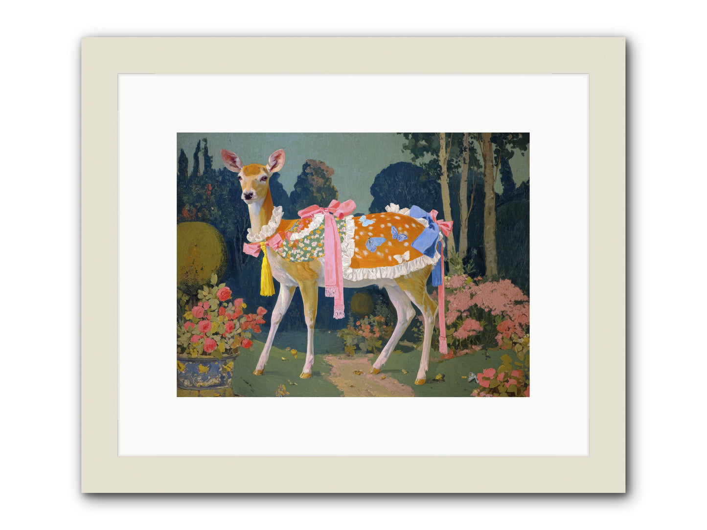 Velvet hum of dawn -- Framed Print - White 12x9