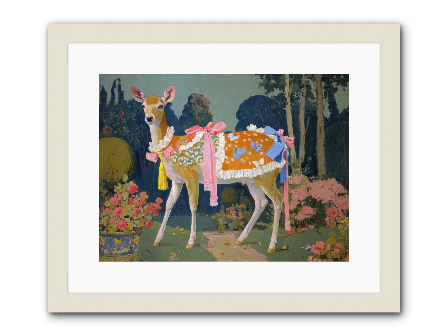 Velvet hum of dawn -- Framed Print - White 16x12