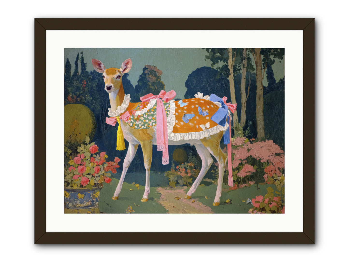 Velvet hum of dawn -- Framed Print - Black 24x18