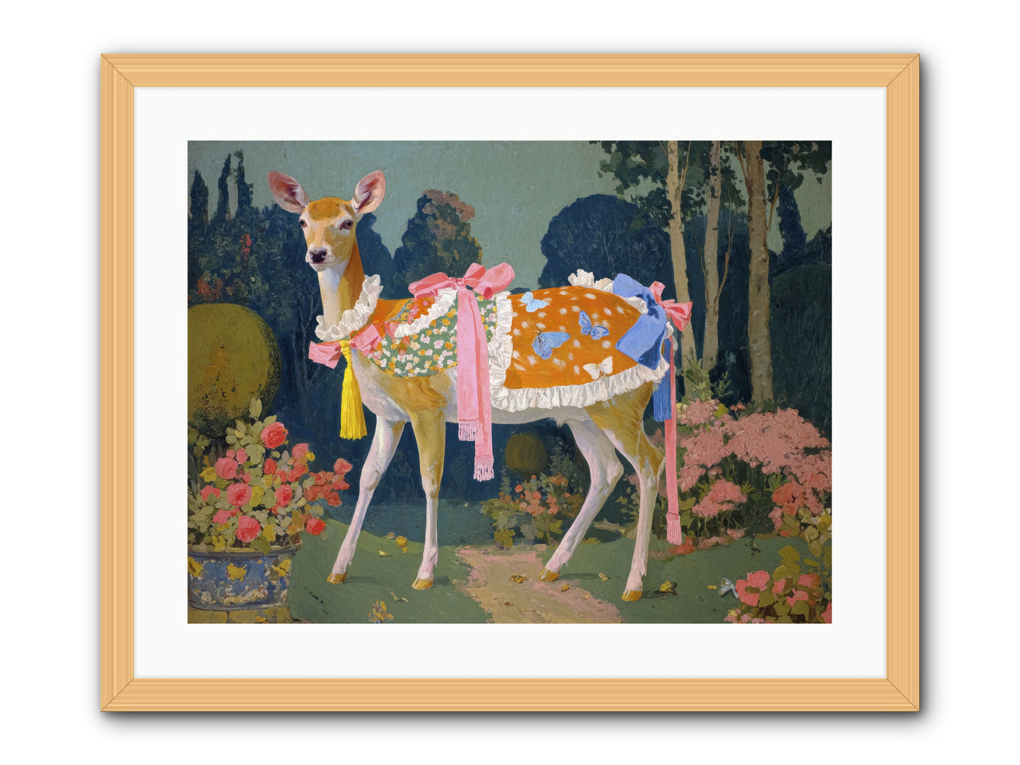 Velvet hum of dawn -- Framed Print - Natural 24x18