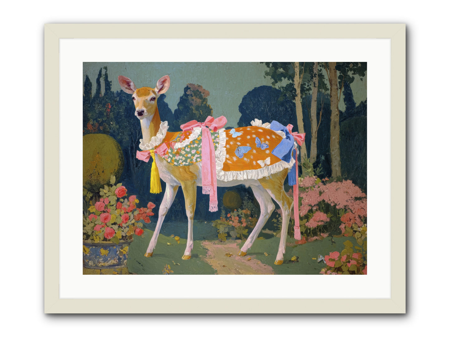 Velvet hum of dawn -- Framed Print - White 24x18