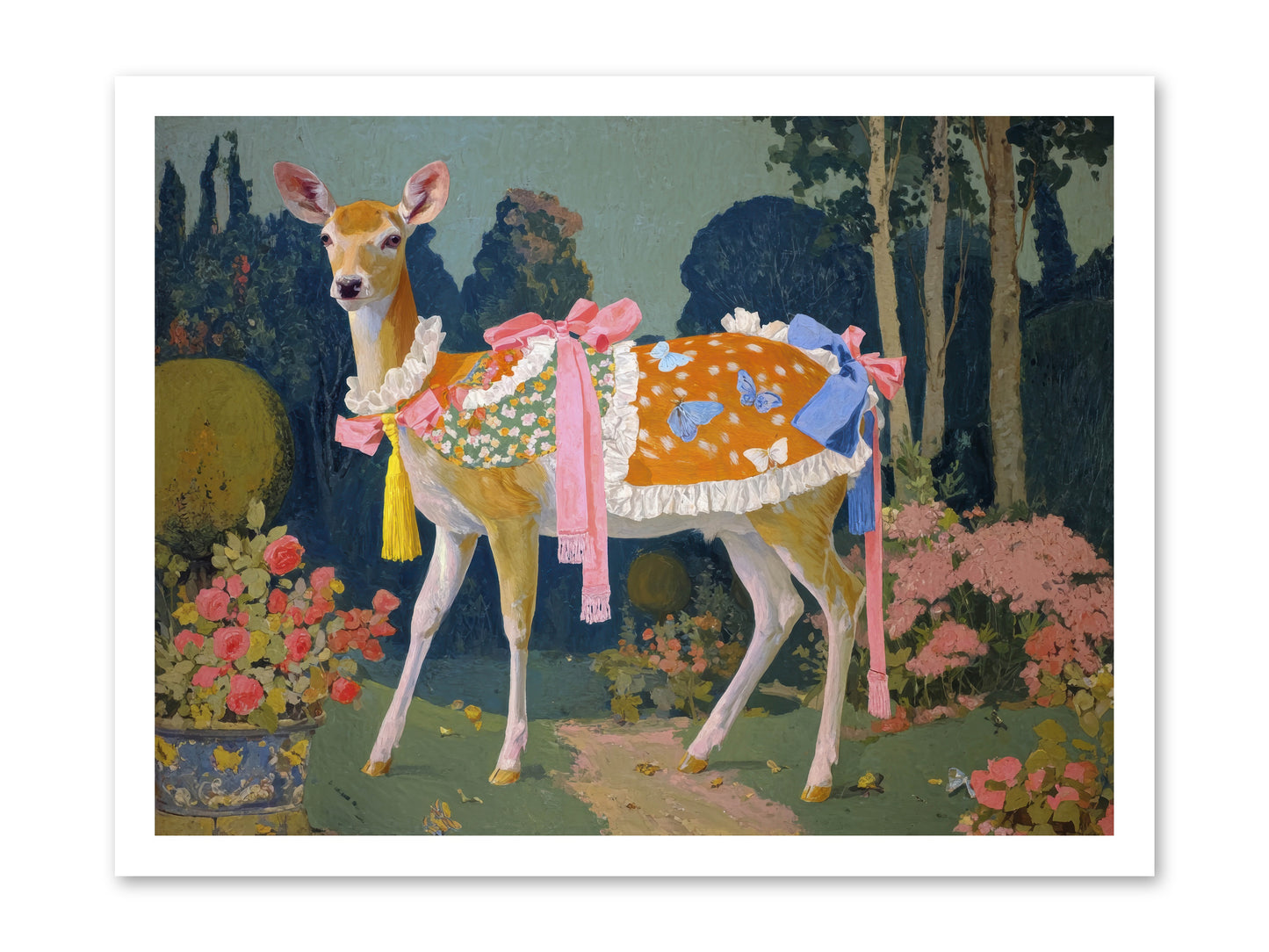 Velvet hum of dawn -- Loose Canvas Print 24x18