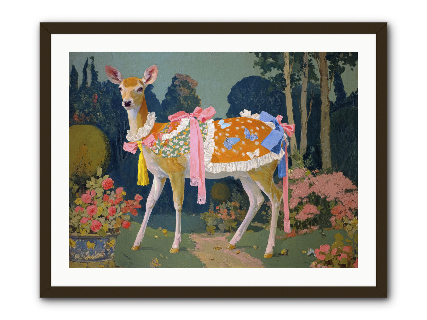 Velvet hum of dawn -- Framed Print - Black 32x24