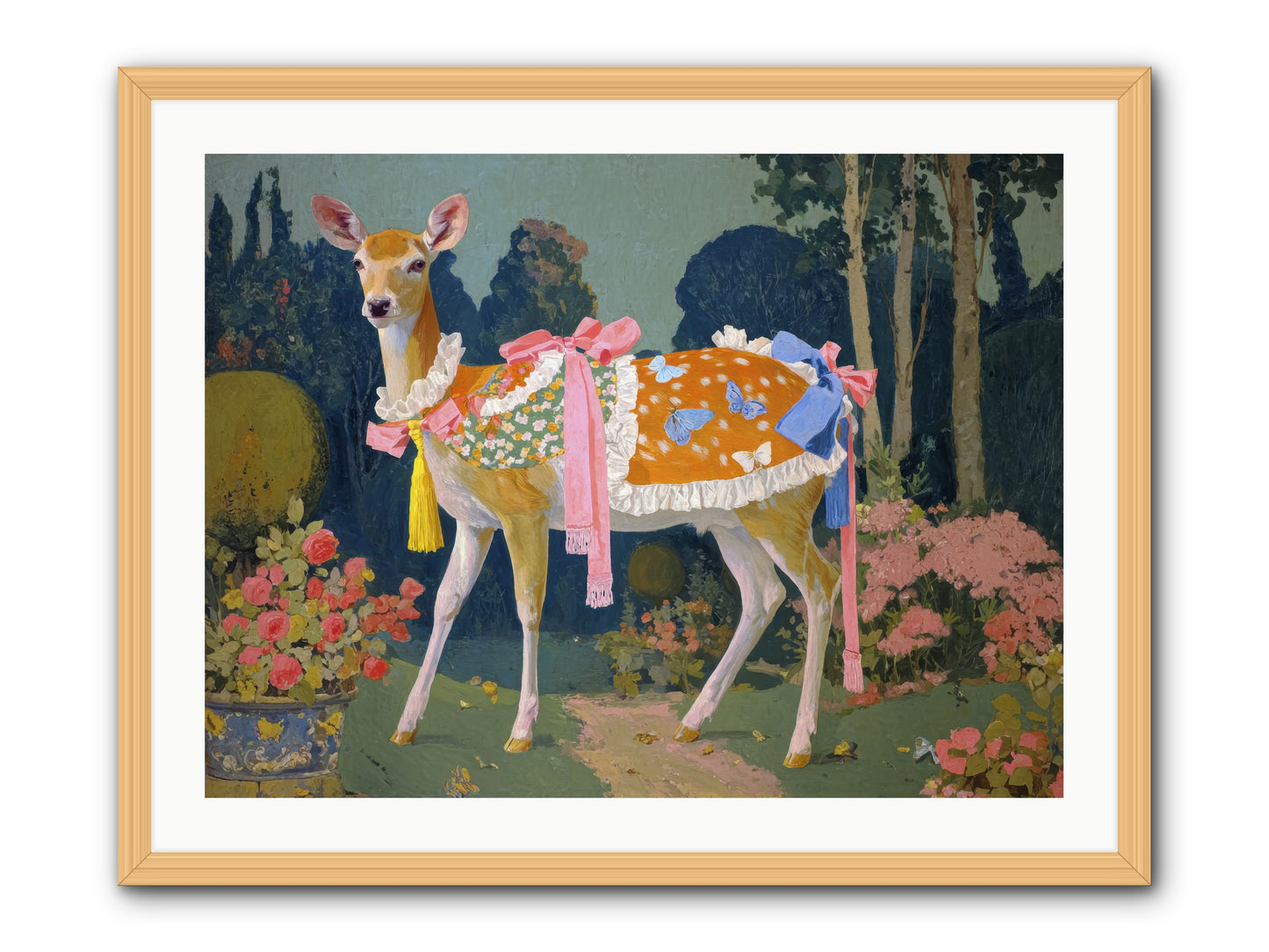 Velvet hum of dawn -- Framed Print - Natural 32x24