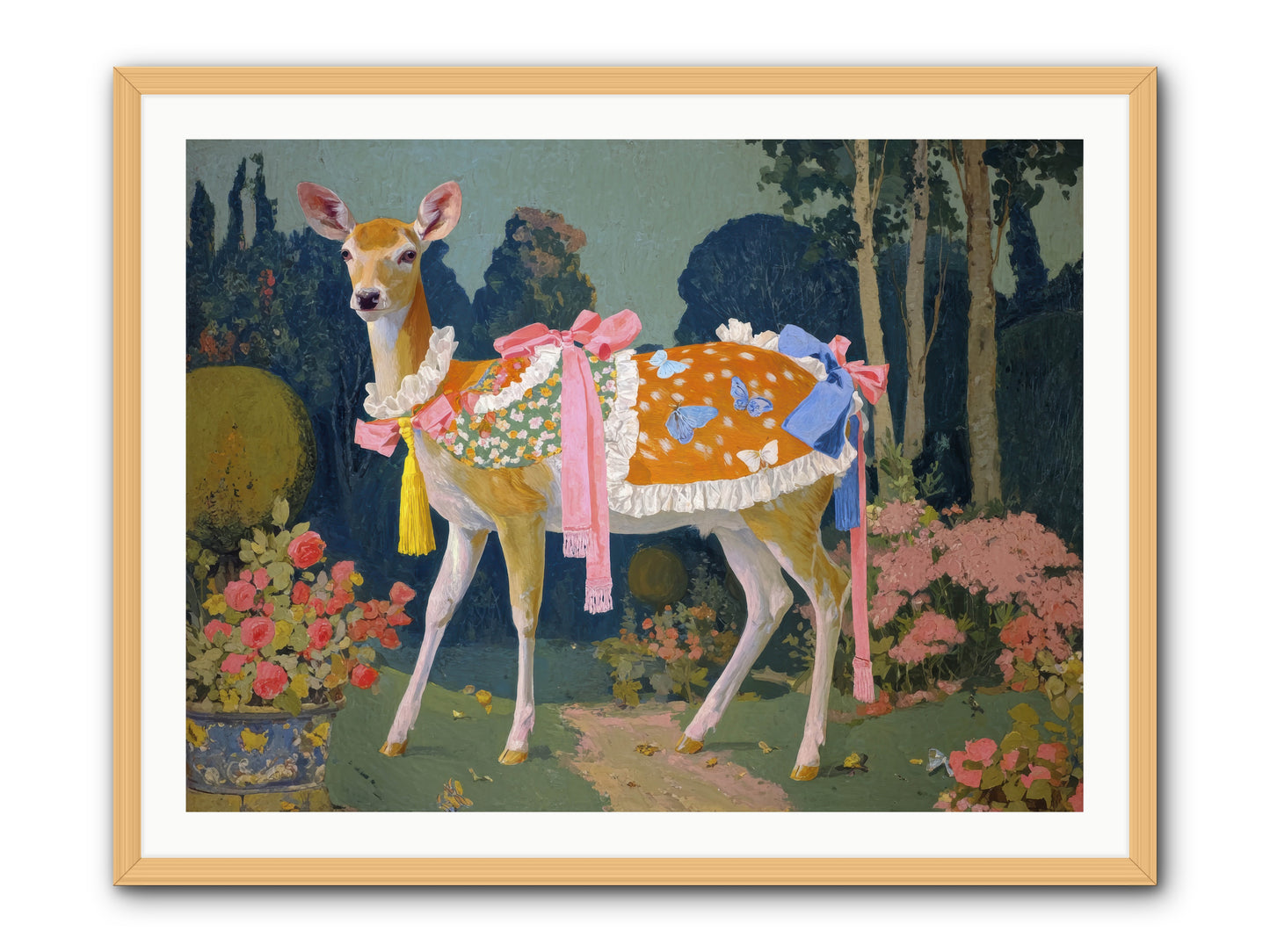 Velvet hum of dawn -- Framed Print - Natural 40x30