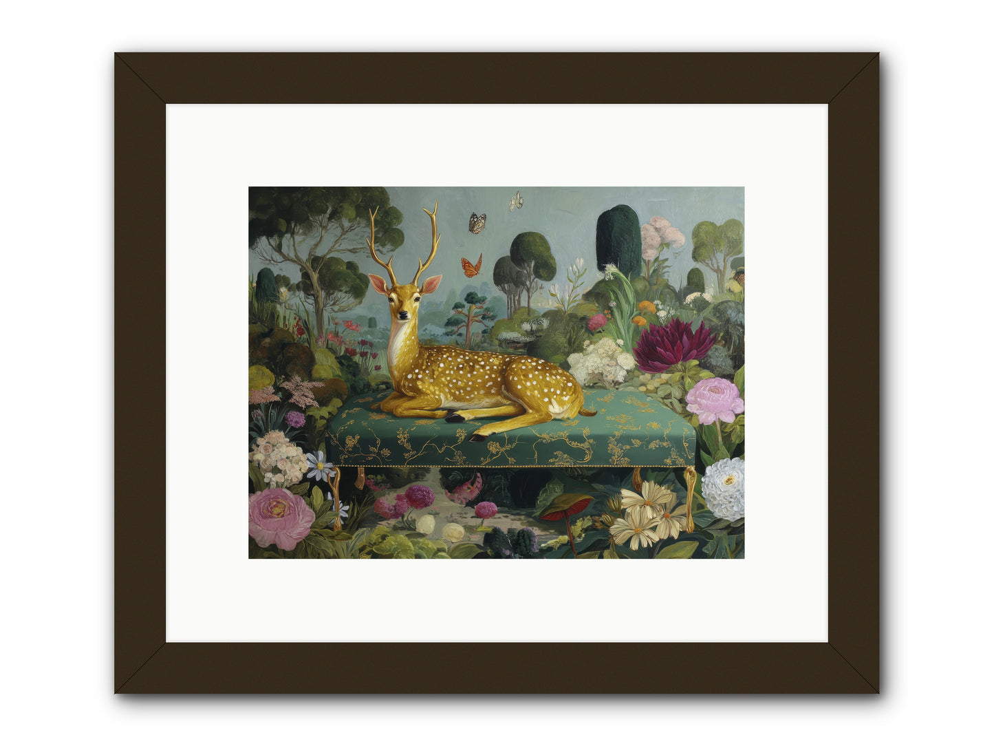 Velvet nights unfolding -- Framed Print - Black 12x9