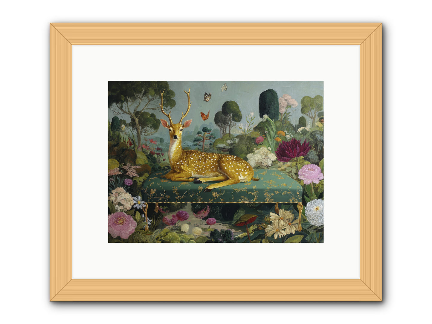 Velvet nights unfolding -- Framed Print - Natural 12x9