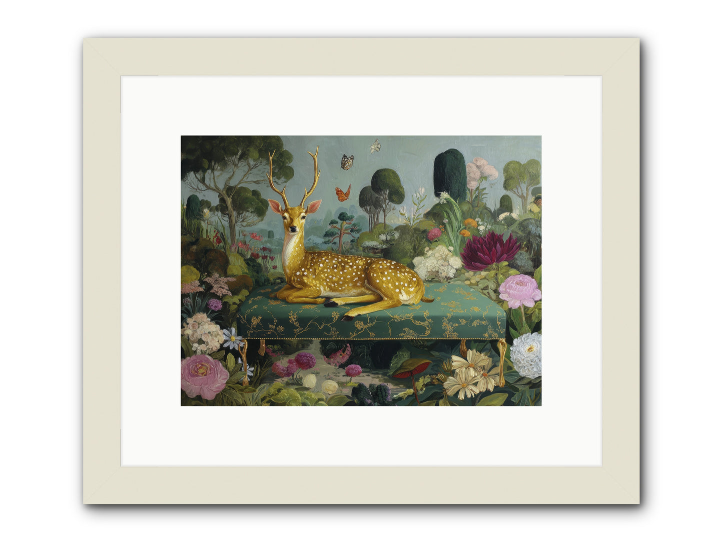 Velvet nights unfolding -- Framed Print - White 12x9