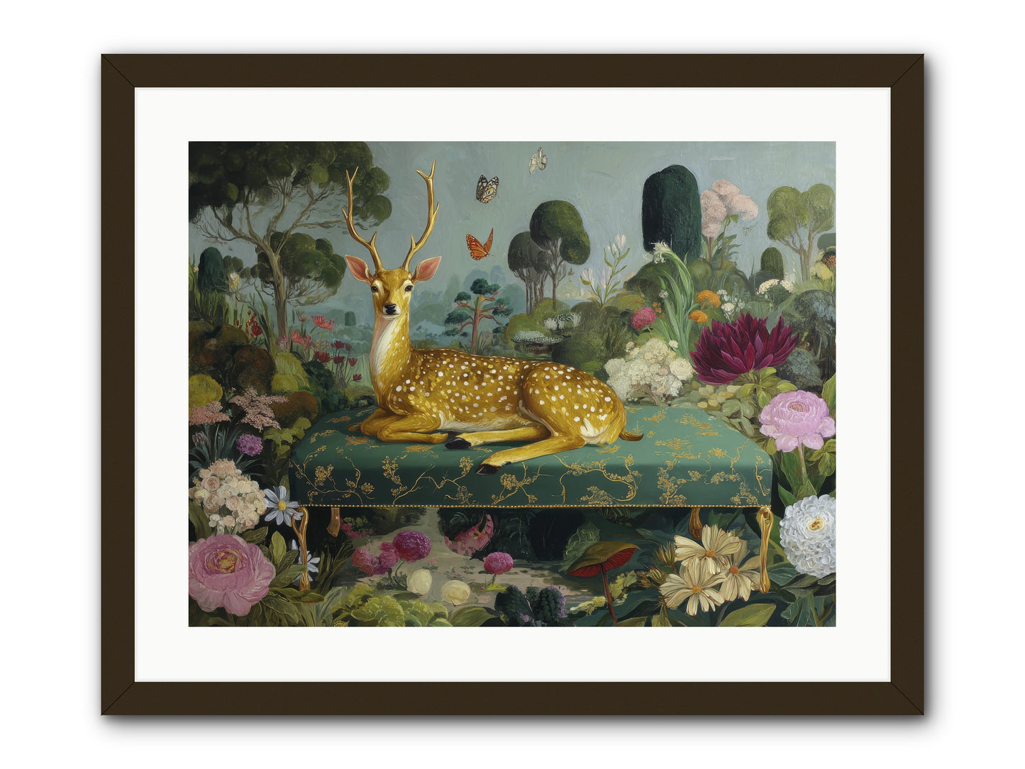 Velvet nights unfolding -- Framed Print - Black 24x18