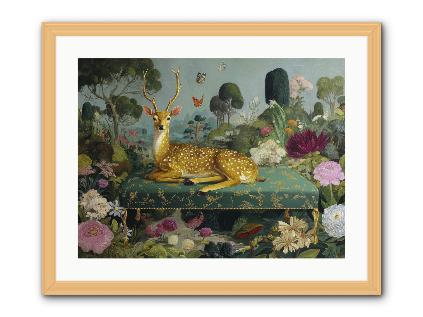 Velvet nights unfolding -- Framed Print - Natural 24x18