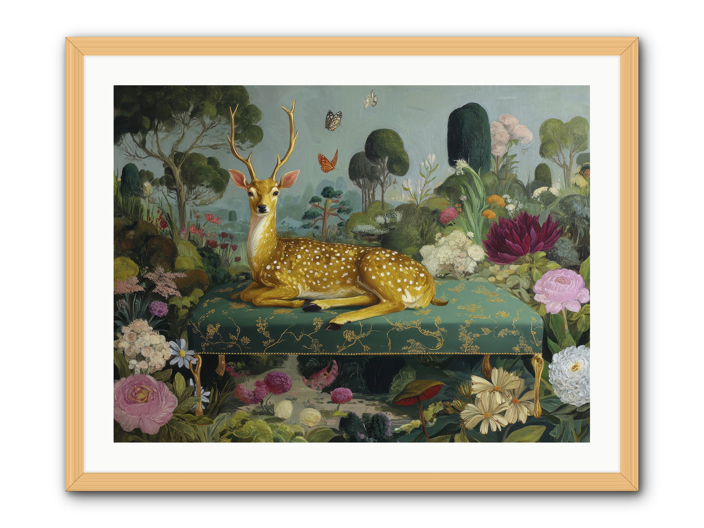 Velvet nights unfolding -- Framed Print - Natural 32x24