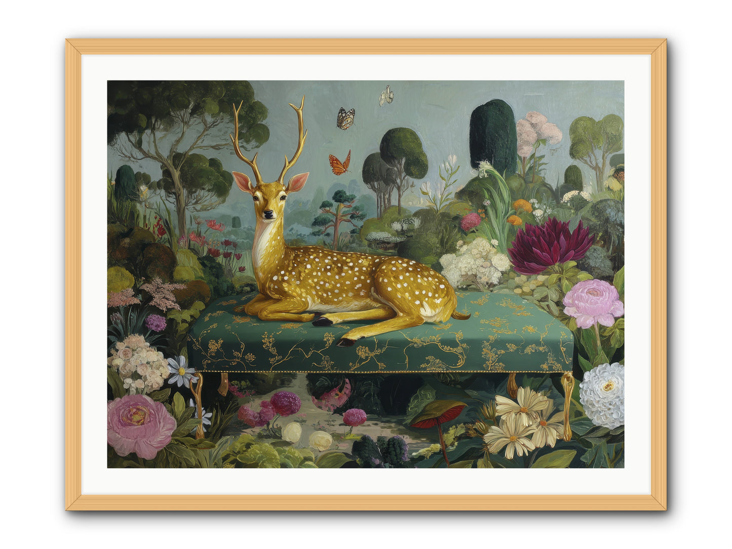 Velvet nights unfolding -- Framed Print - Natural 40x30