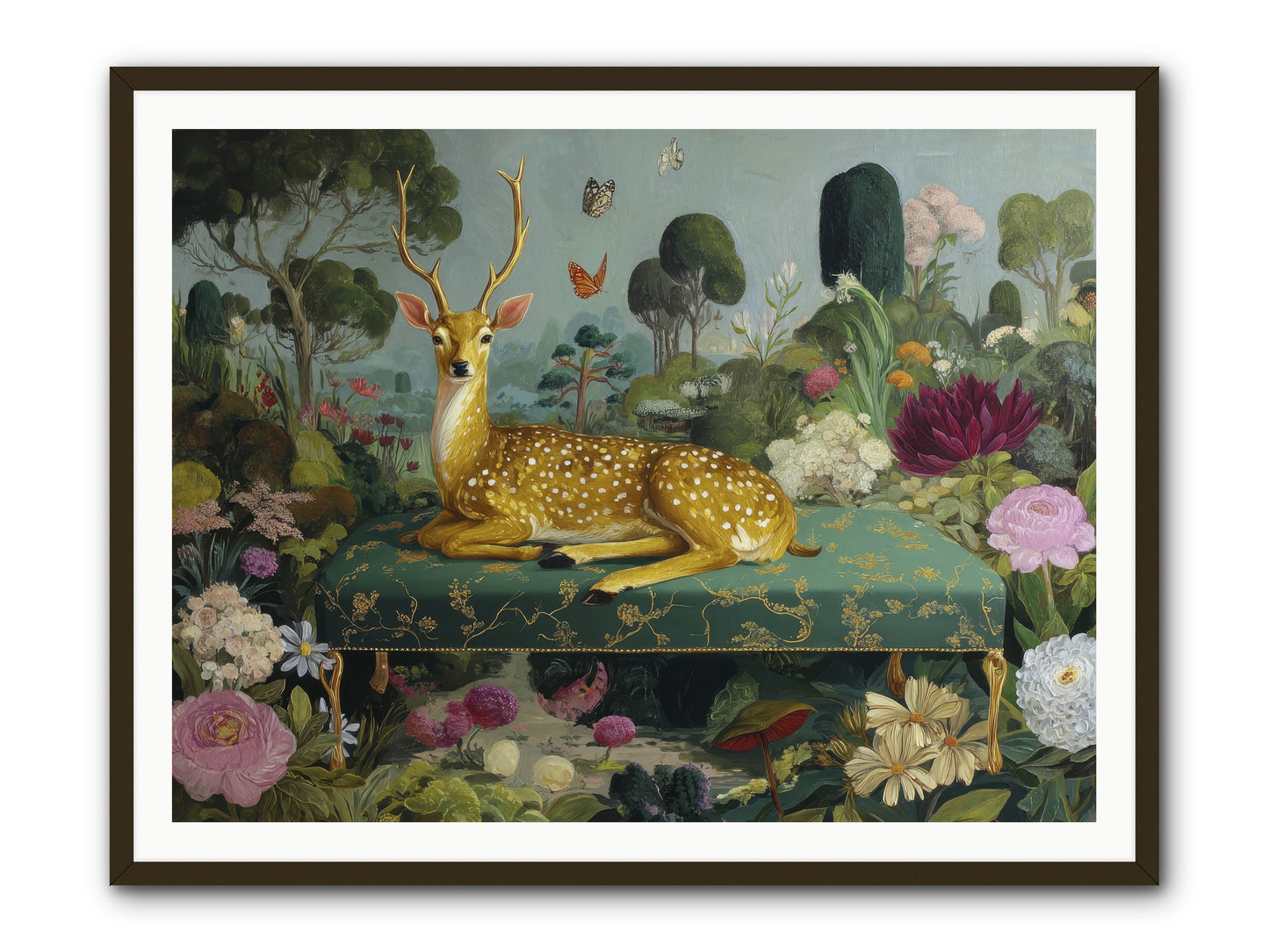 Velvet nights unfolding -- Framed Print - Black 48x36