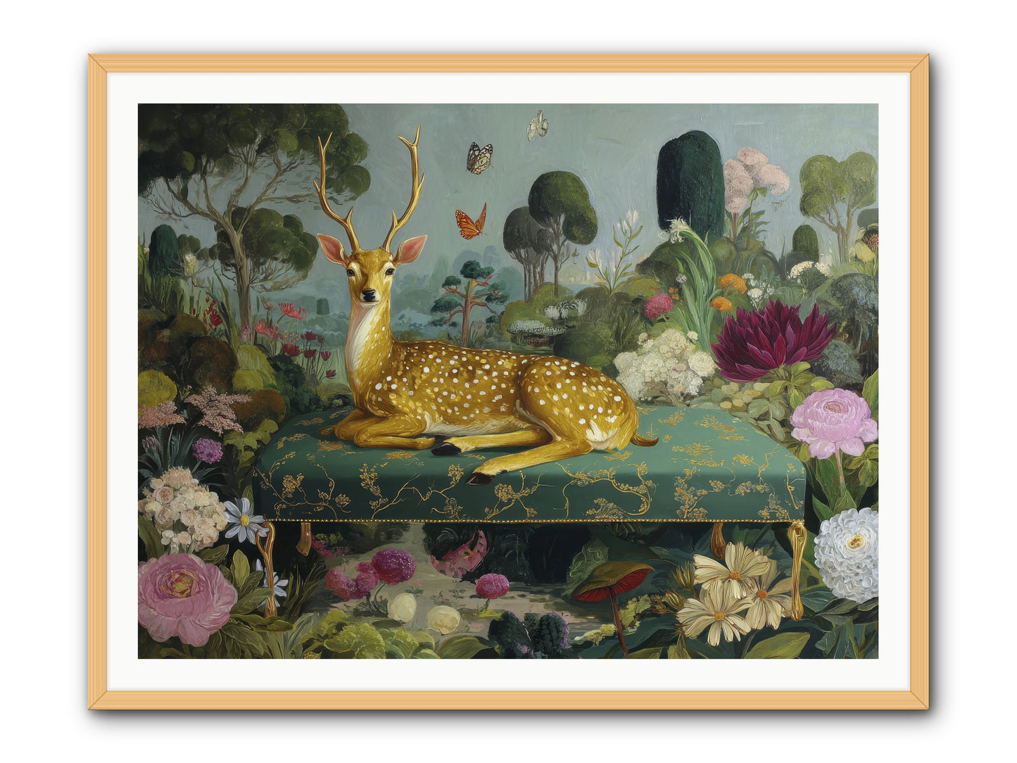 Velvet nights unfolding -- Framed Print - Natural 48x36