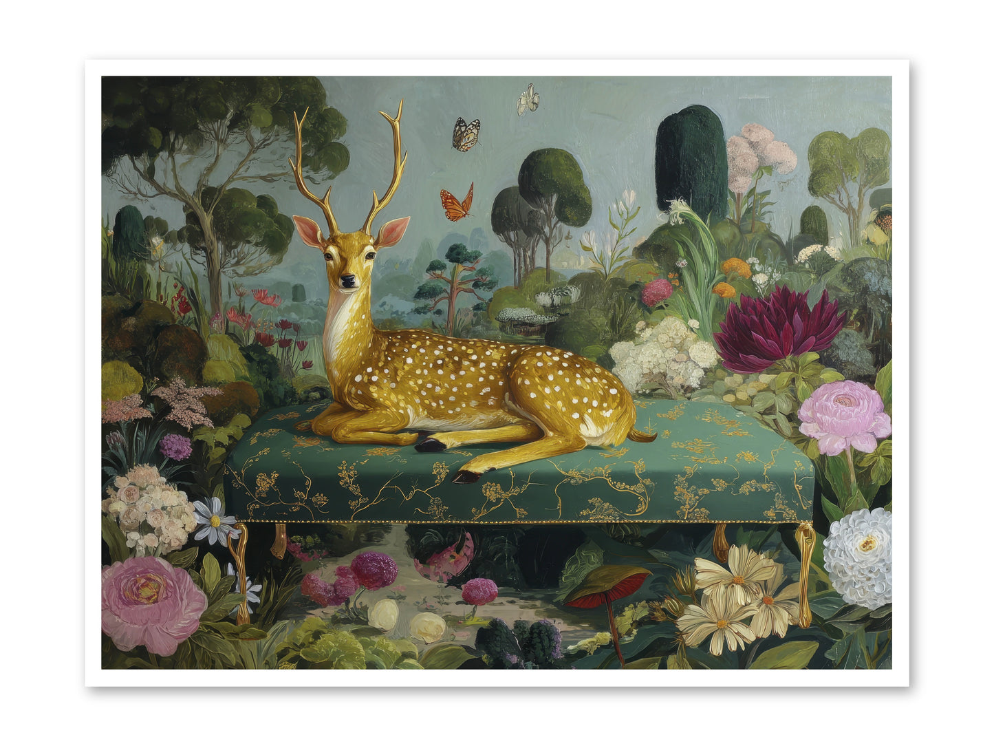 Velvet nights unfolding -- Paper Print 48x36