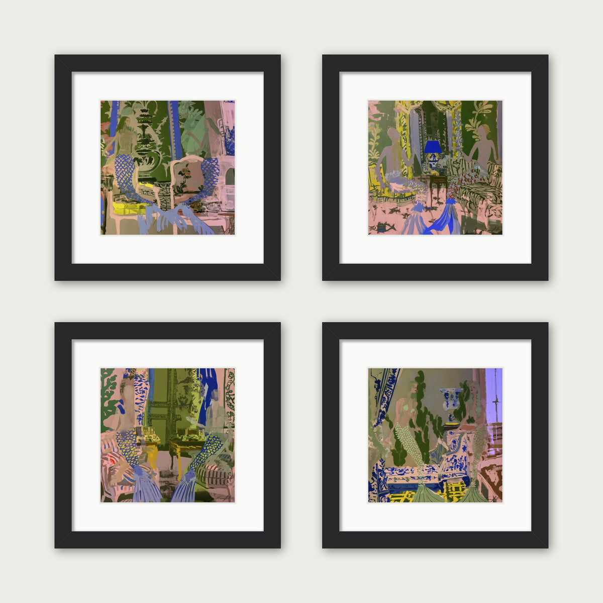 Velvet Waves - Framed Print - Black, 10x10