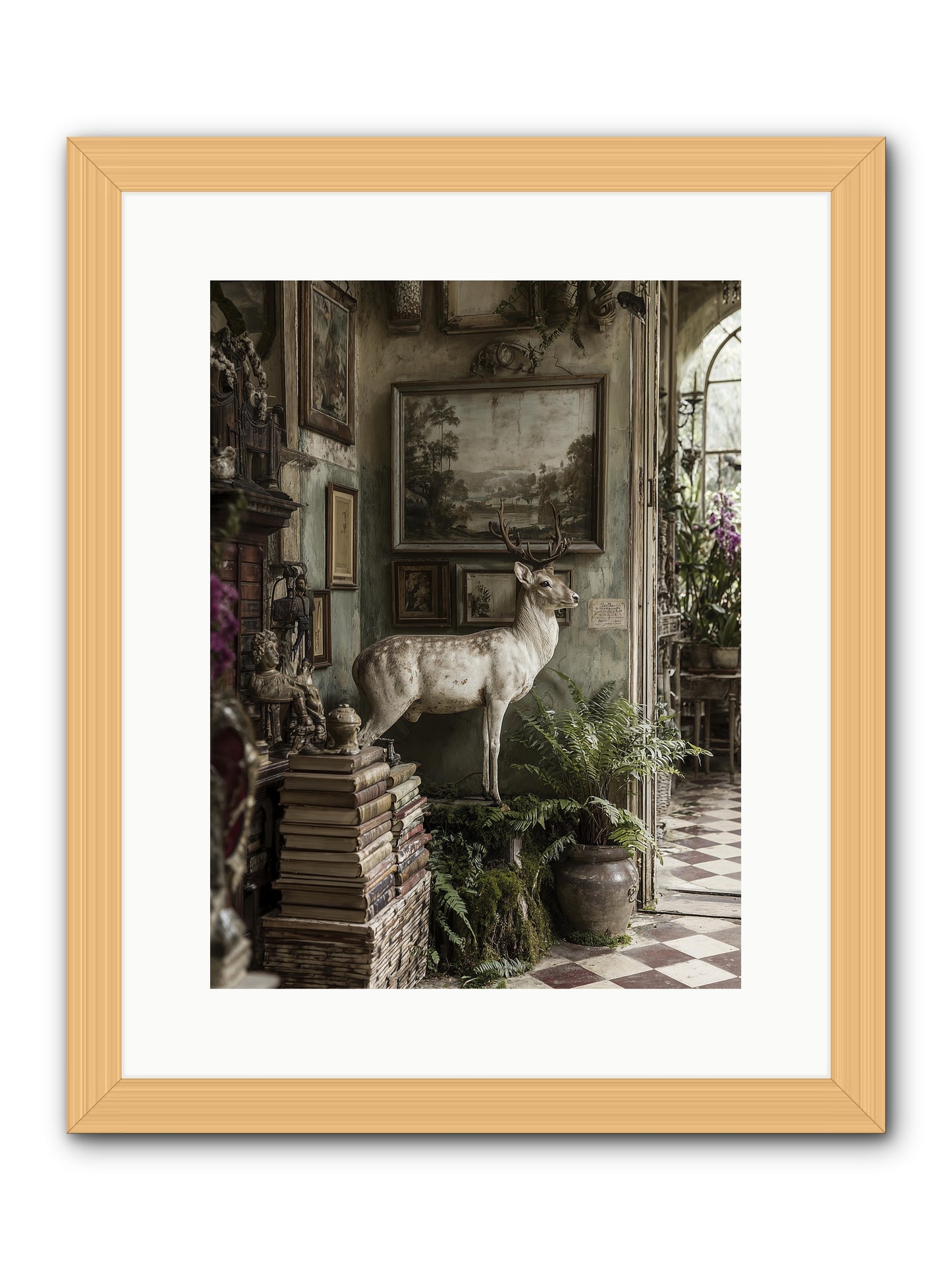 Velveteen -- Framed Print - Natural 12x16