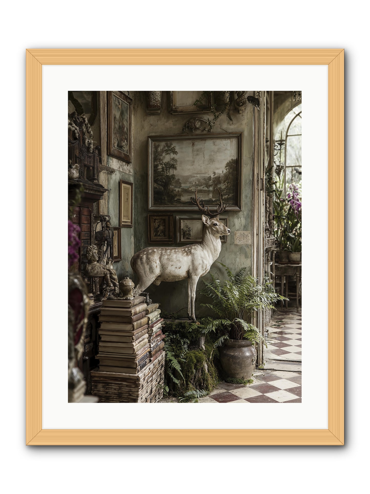 Velveteen -- Framed Print - Natural 18x24