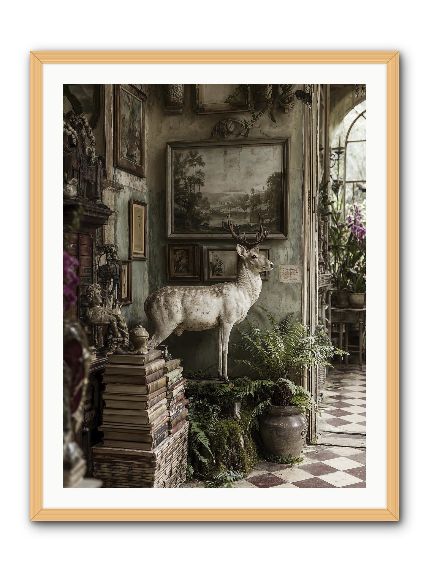 Velveteen -- Framed Print - Natural 30x40
